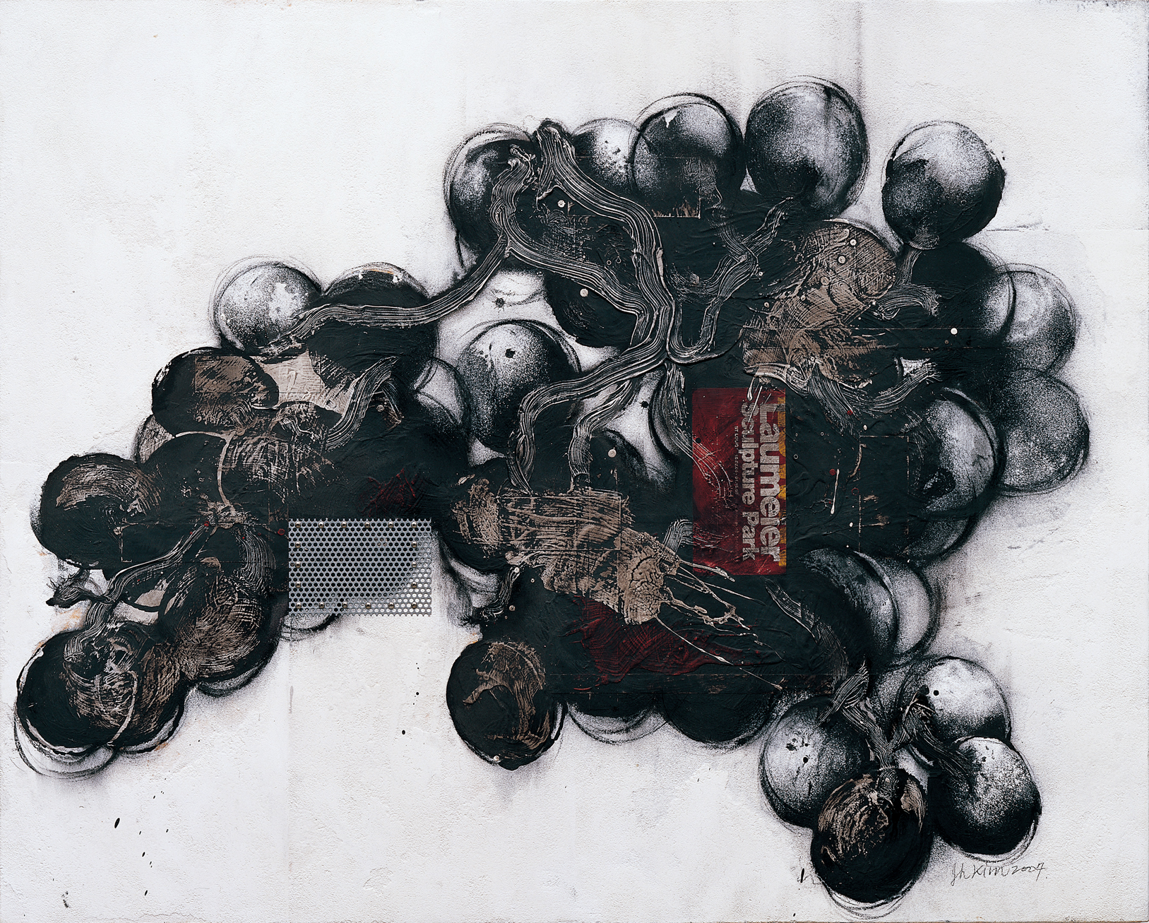 (????? ?, VR?? ?? ?) Grape, 2007, Mixed Media on Panel, 130x162cm.jpg